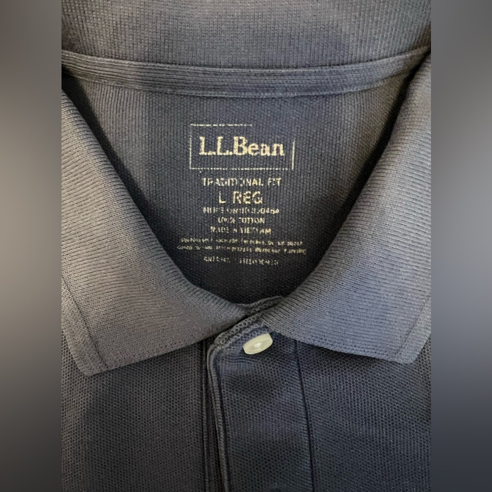Men’s LL Bean Short Sleeve Polo Large